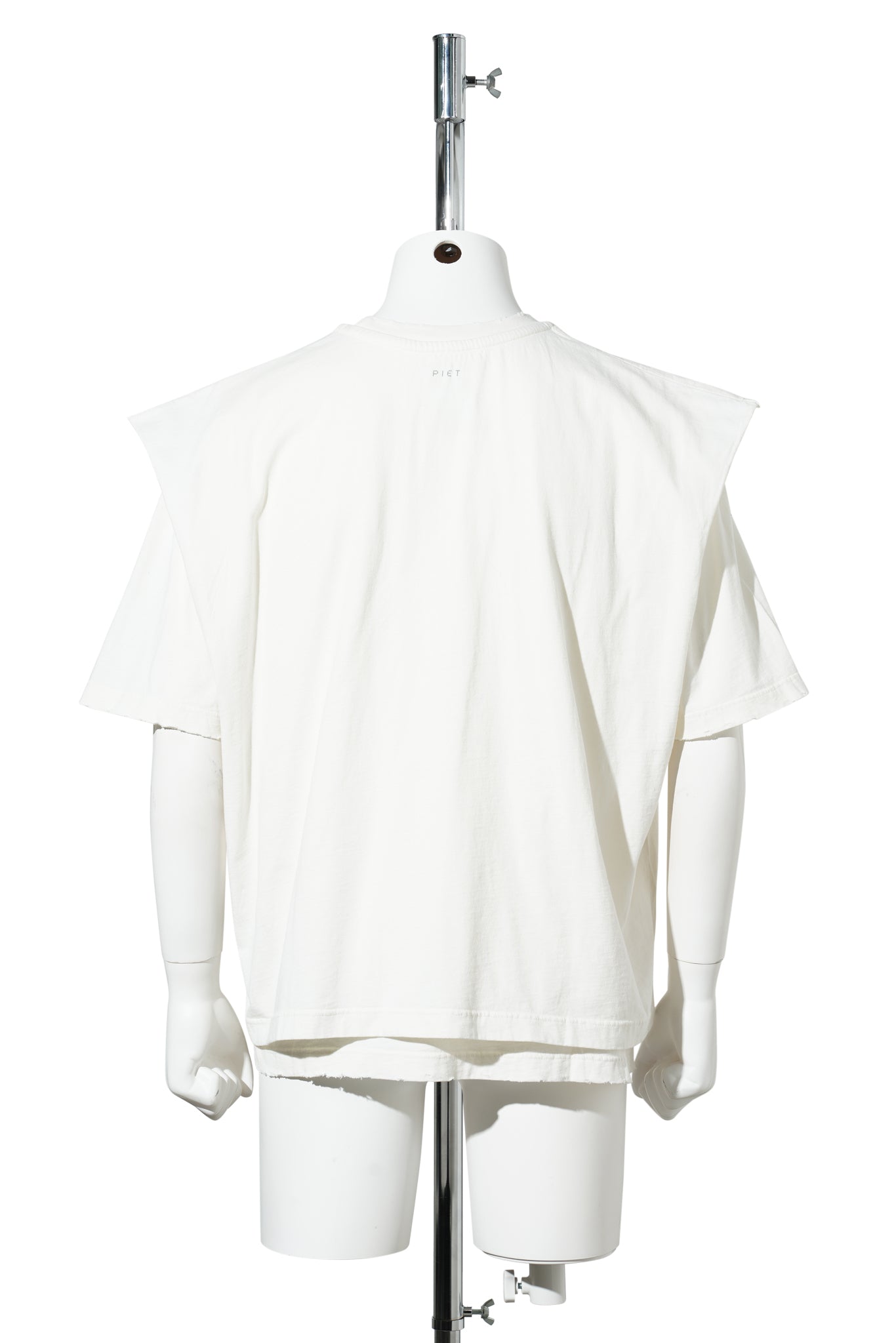 LAYERED T-SHIRT / BONE WHITE