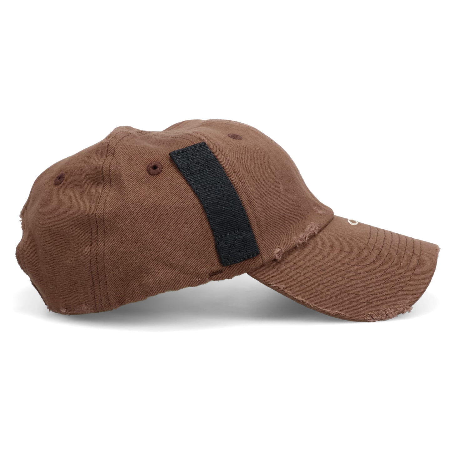 NANO LOGO STUDDED CAP / DARK BROWN