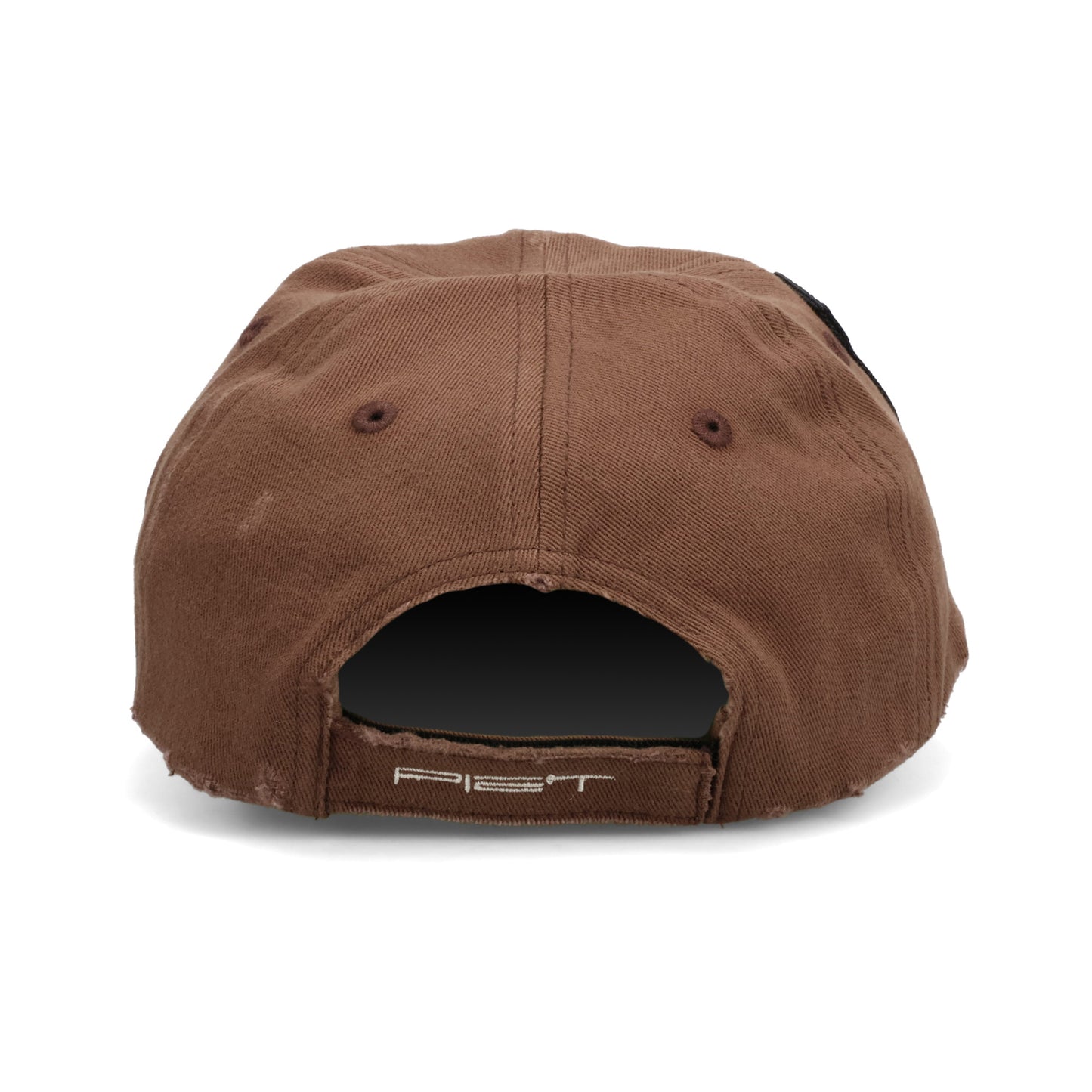 NANO LOGO STUDDED CAP / DARK BROWN