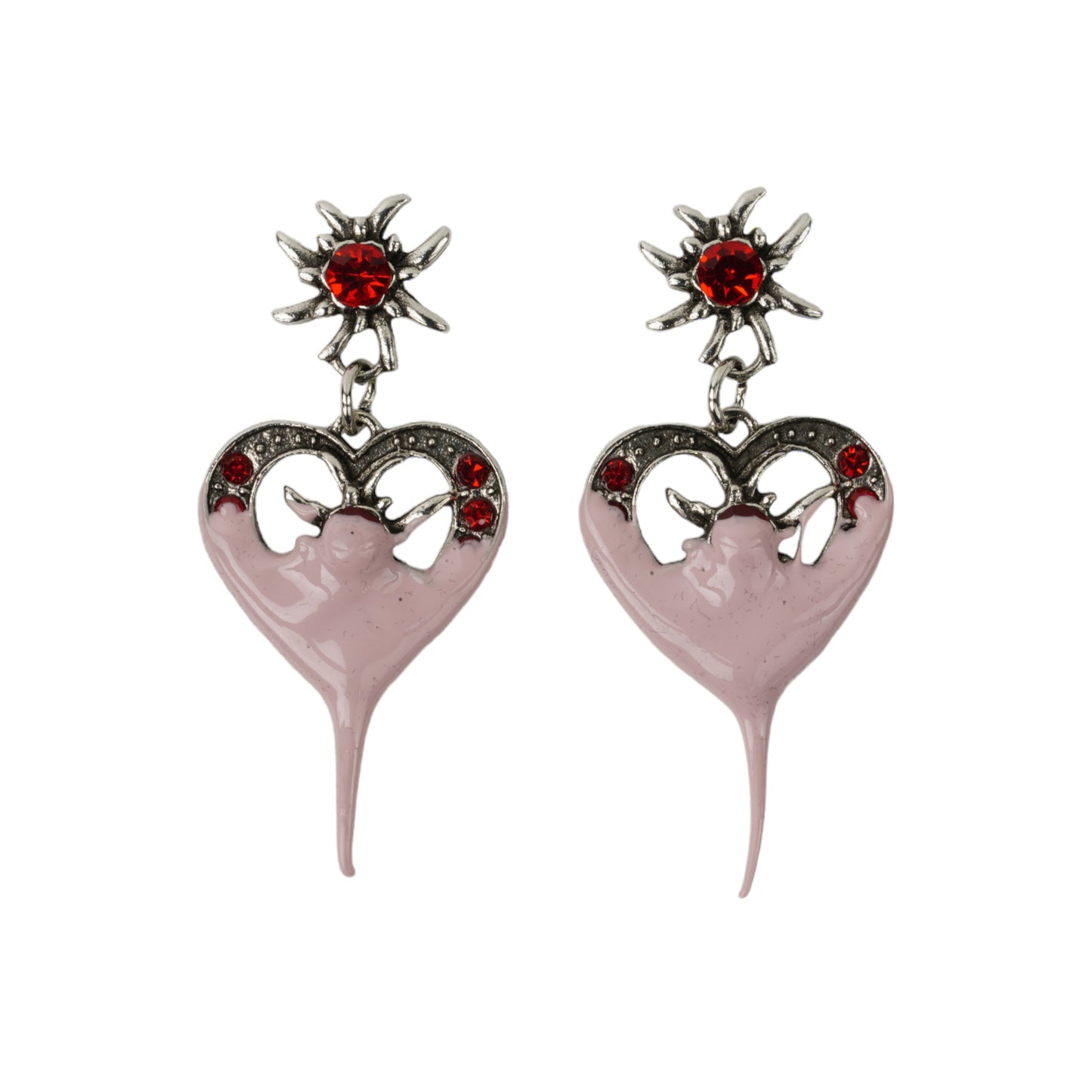 DIPPED HEART EARRING / PRP