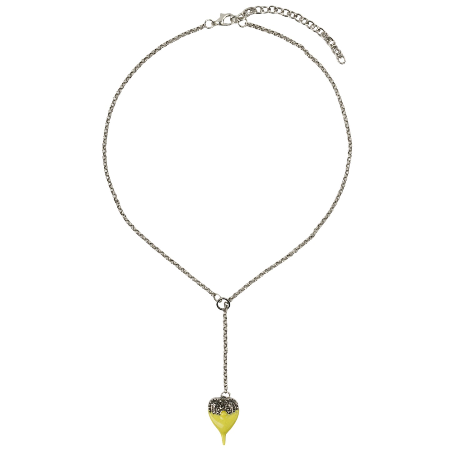 DIPPED HEART NECKLACE / GRN