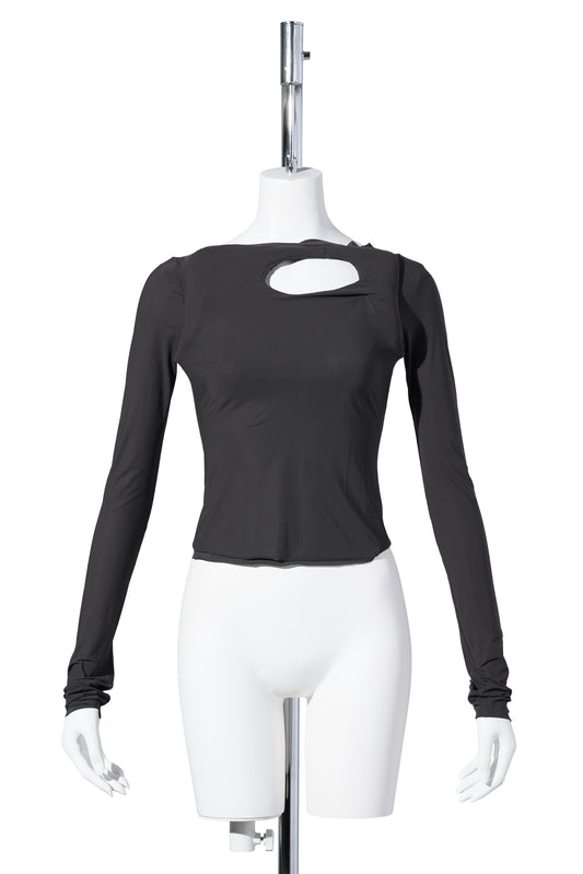 SCULPTED DONUT LONGSLEEVE / TAUPE