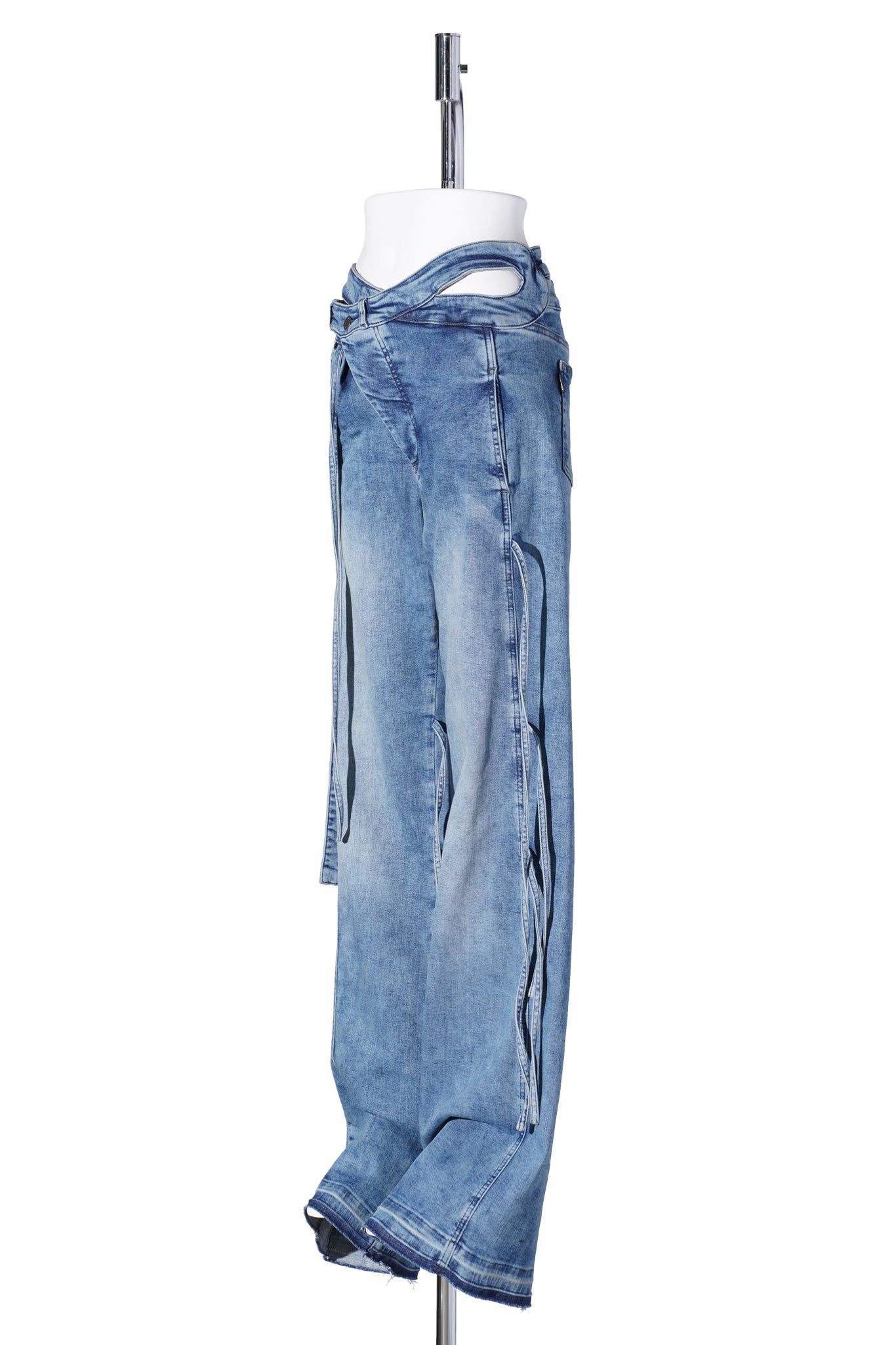 STRAPPY SIGNATURE WRAP JEANS / BLUE
