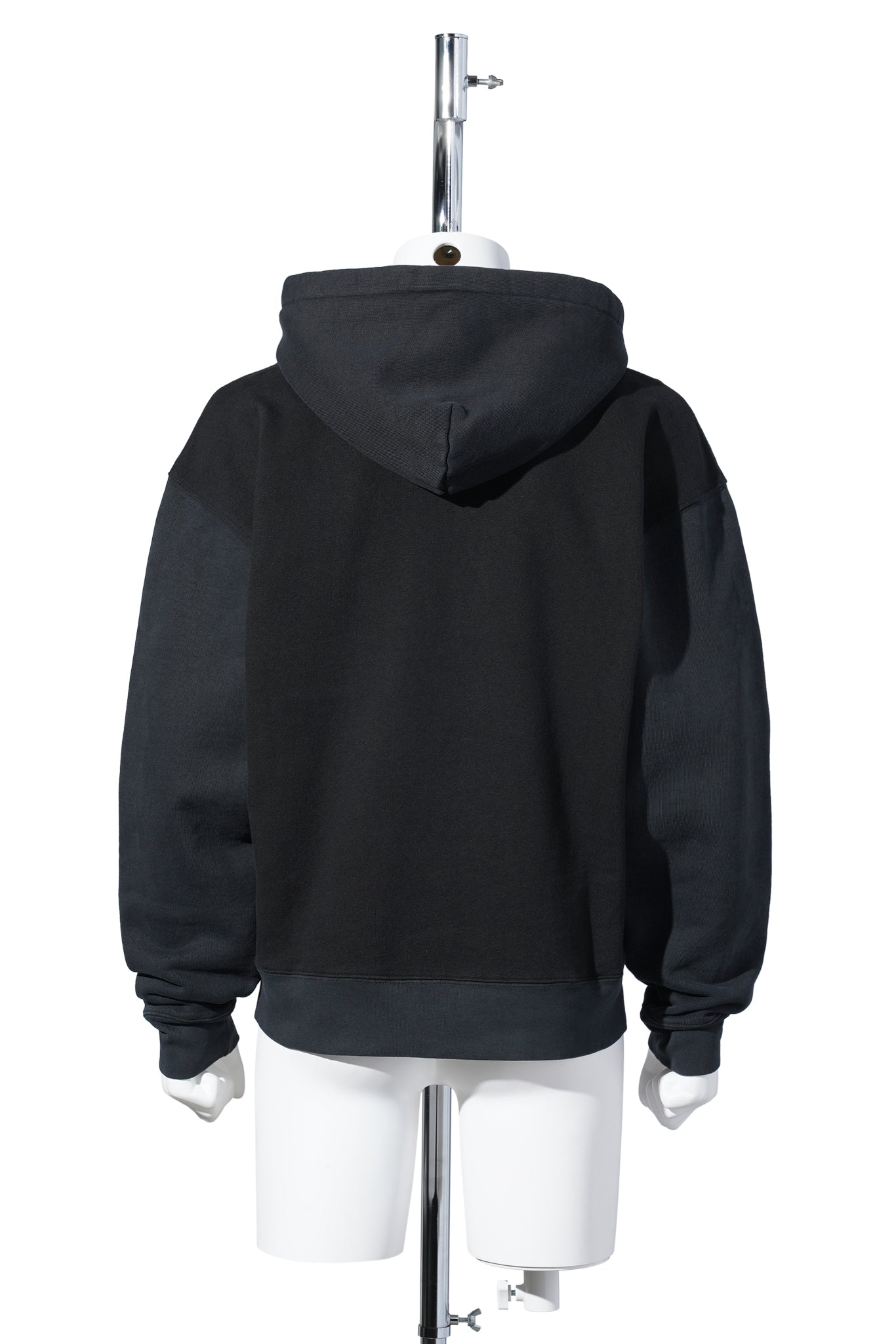 RASCAL HOOD / PIGMENT BLACK HEFTY FLEECE
