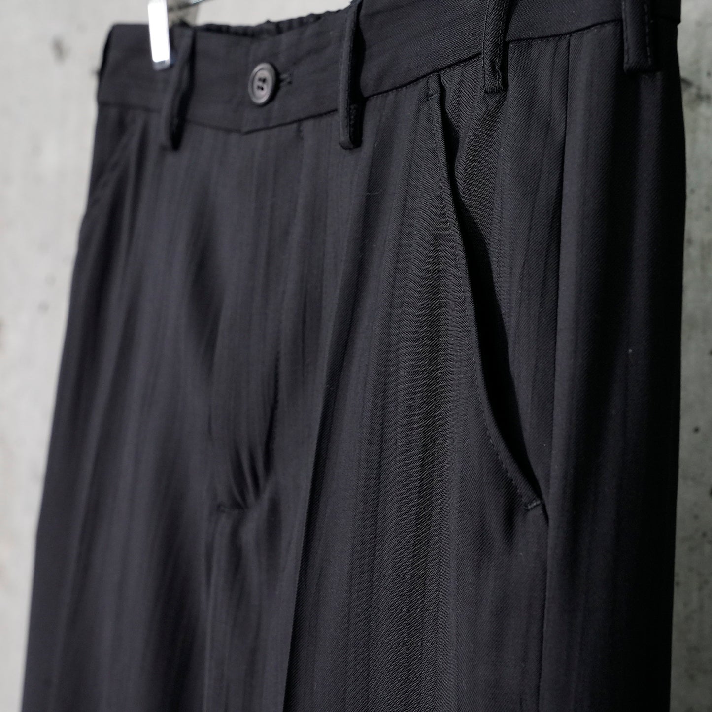 SAILOR TROUSER / BLACK EXPERIENCED VISCOSE