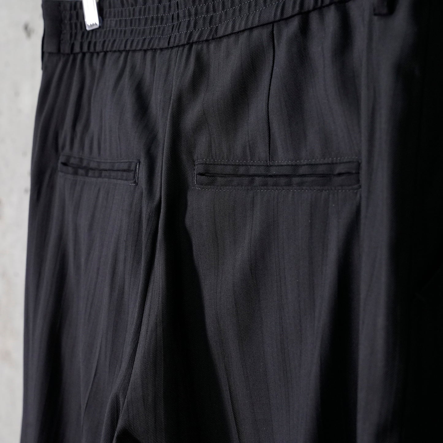 SAILOR TROUSER / BLACK EXPERIENCED VISCOSE