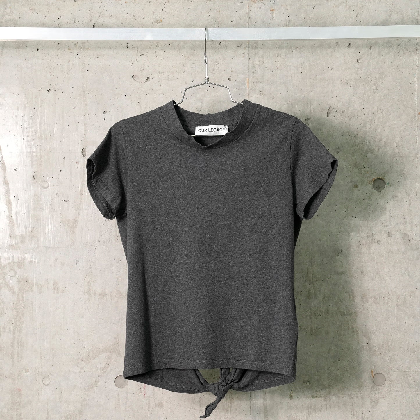 LIFE VEST T-SHIRT / DARK GREY MELANGE JERSEY