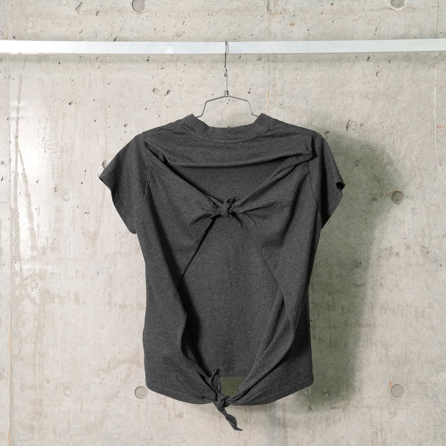 LIFE VEST T-SHIRT / DARK GREY MELANGE JERSEY