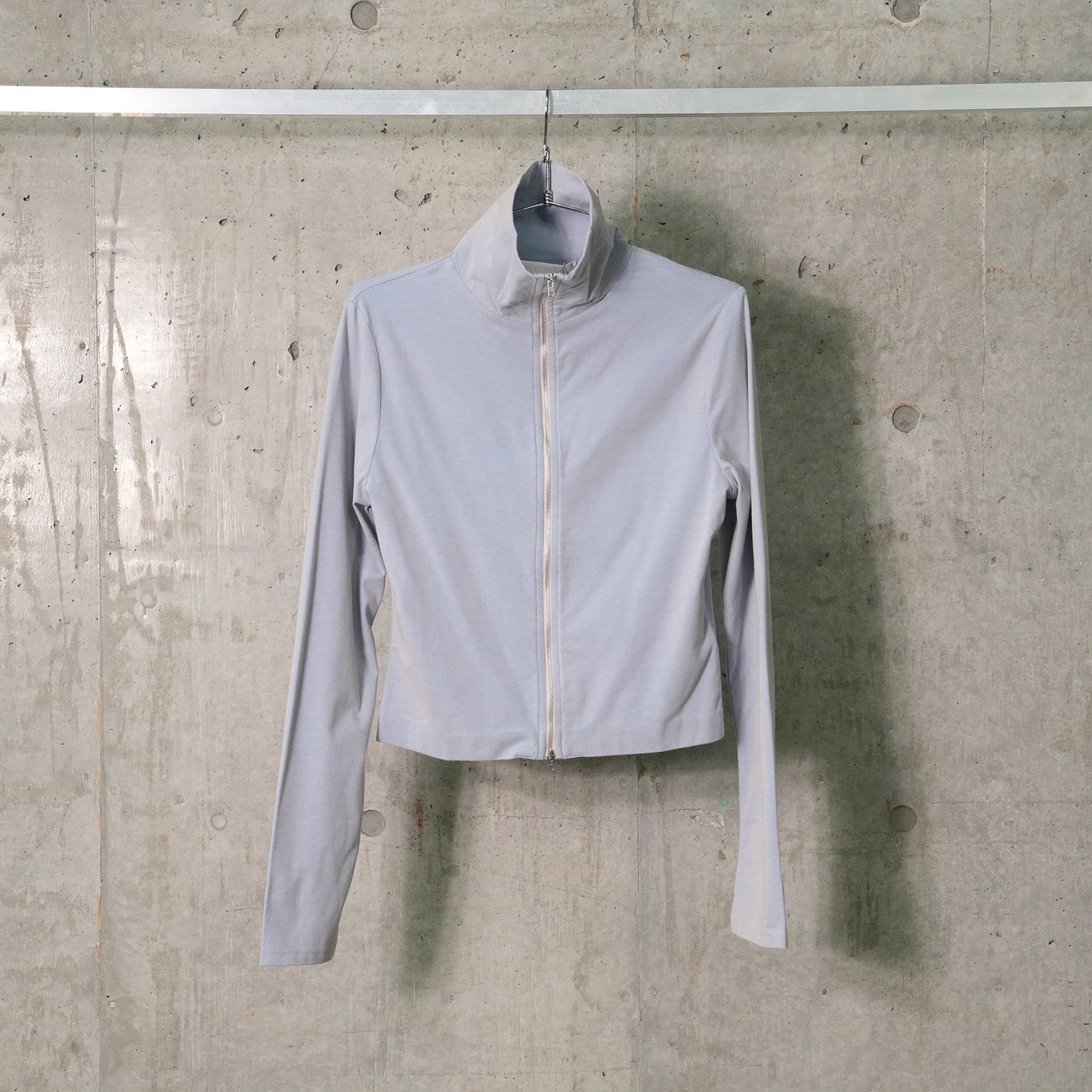 SLIM ZIP LONGSLEEVE / SOLARO BULE MICRO RIB