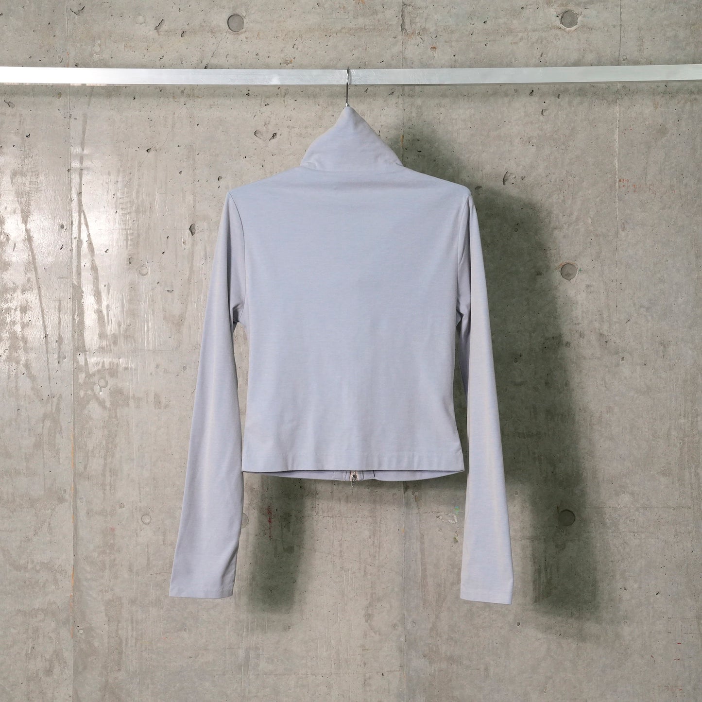 SLIM ZIP LONGSLEEVE / SOLARO BULE MICRO RIB