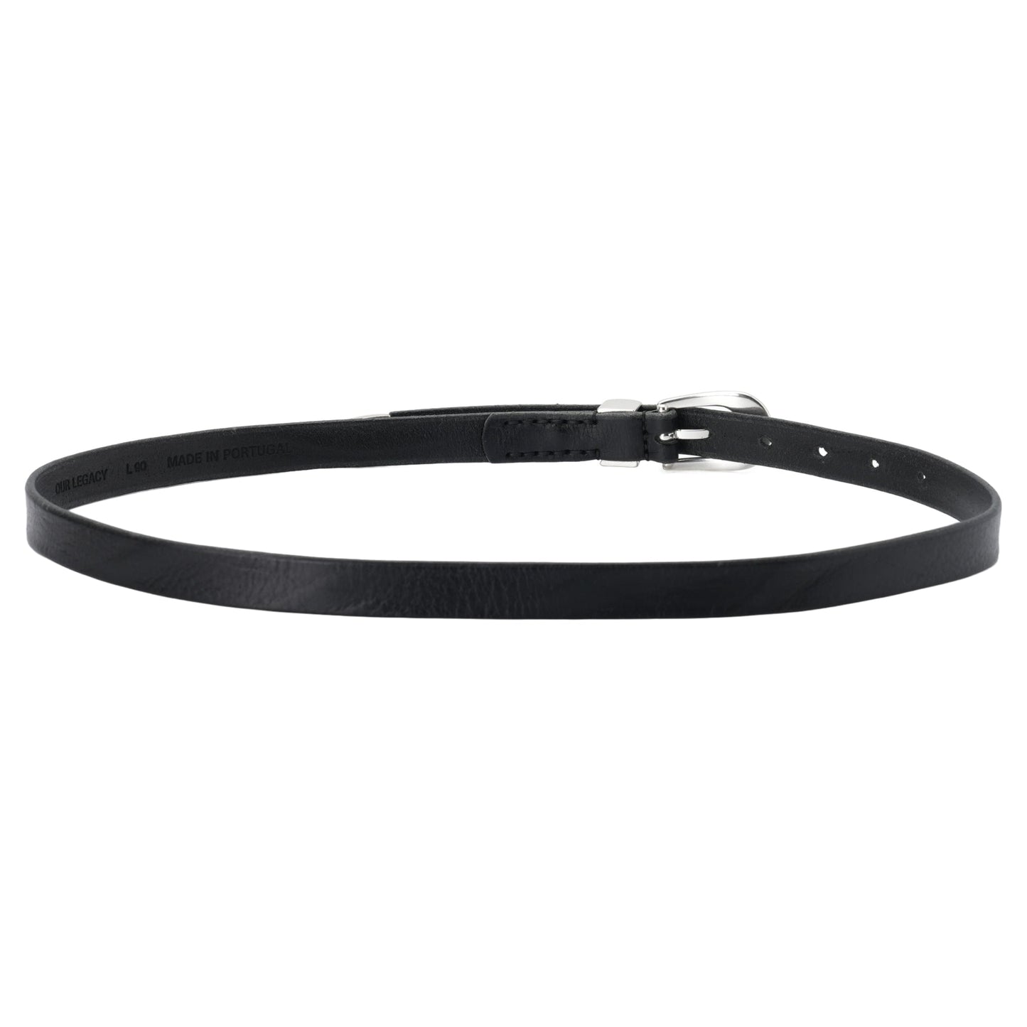 2 CM BELT / BLACK LEATHER