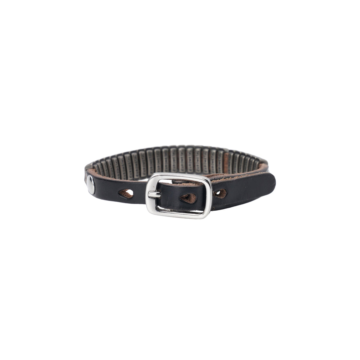 SPINE BRACELET / BLACK CHROMEXCEL LEATHER
