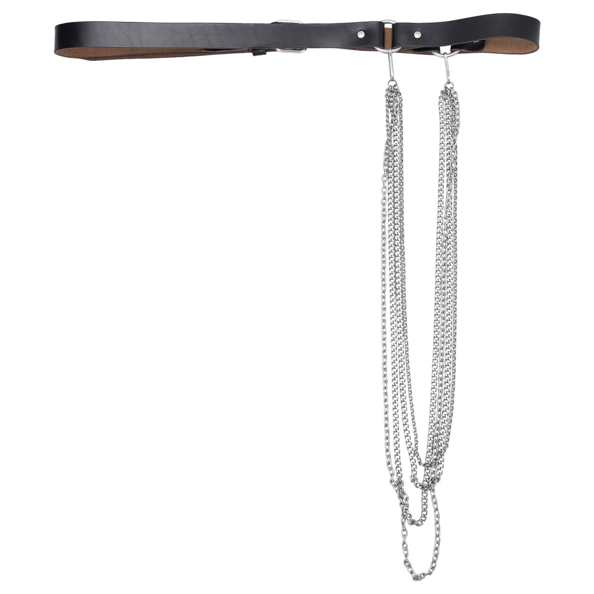 CHAIN BELT / BLACK CHROMEXCEL LEATHER