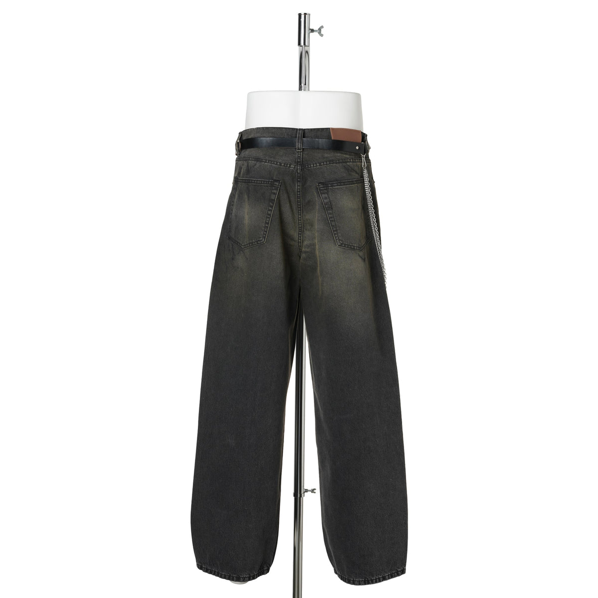 CHAIN BELT / BLACK CHROMEXCEL LEATHER
