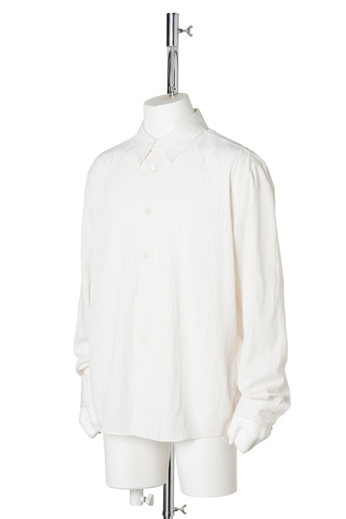 BEYOND SHIRT / CREAM STRIPE CEREMONY VISCOSE