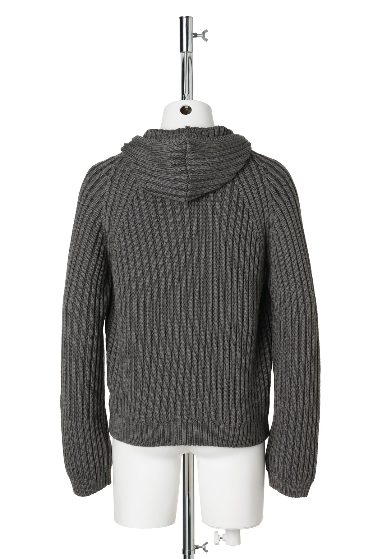 LEVEL HOOD / SAGE STRIPE DRY MERINO WOOL