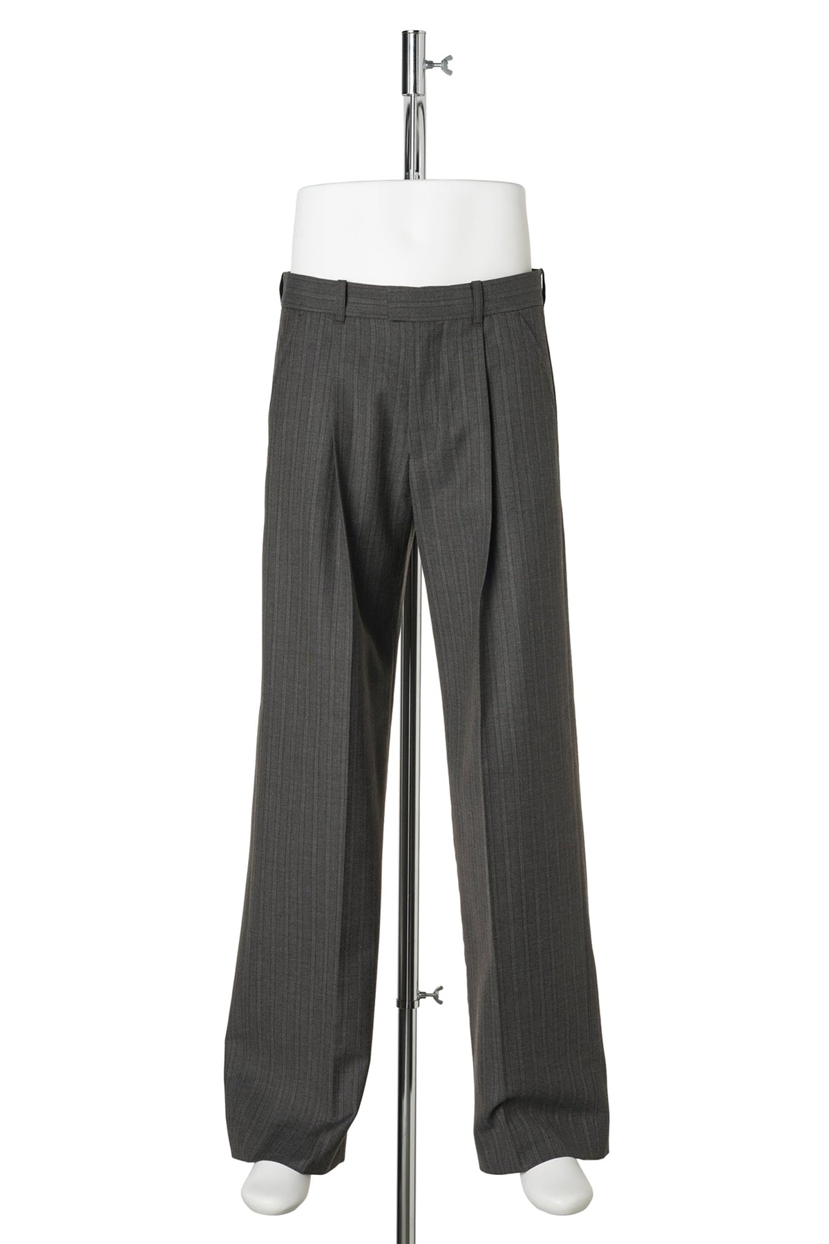 SLACK TROUSER / PHASE STRIPE MOTION WOOLCOT