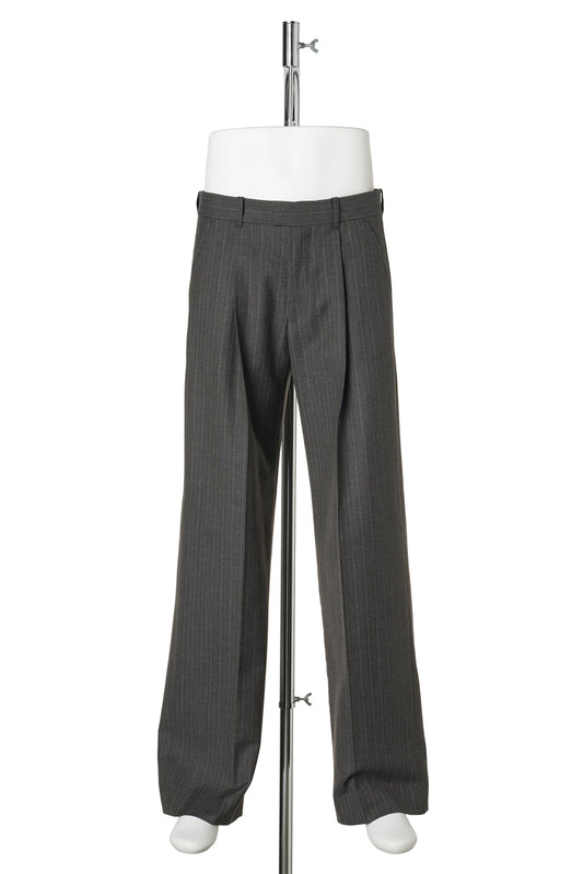 SLACK TROUSER / PHASE STRIPE MOTION WOOLCOT