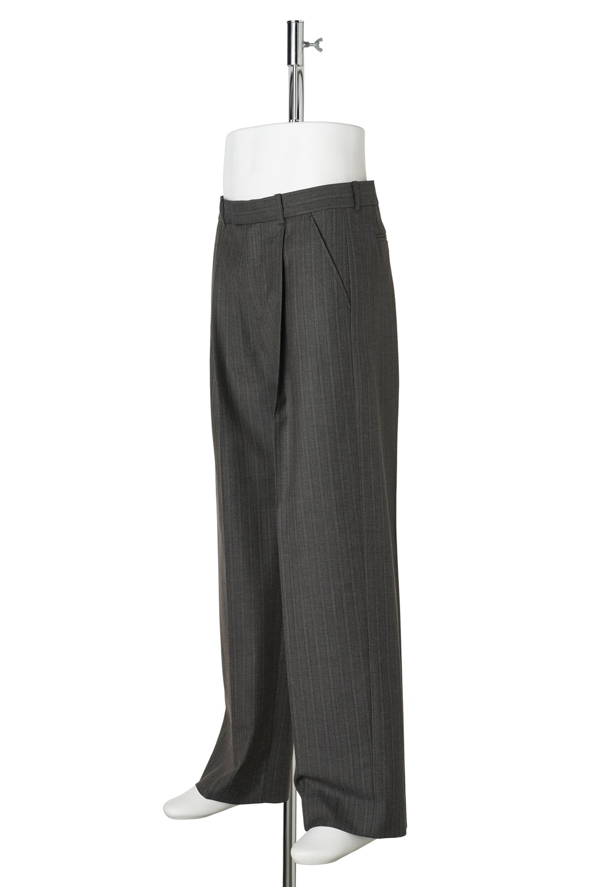 SLACK TROUSER / PHASE STRIPE MOTION WOOLCOT