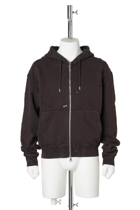 RASCAL HOOD / BURNT BOUQUET STAR FLEECE