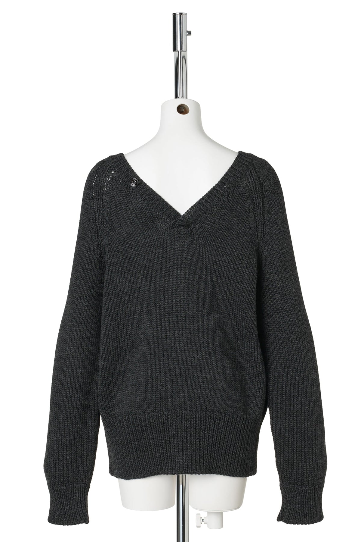 COUNTRY HENLEY / CHARCOAL DRY MERINO WOOL