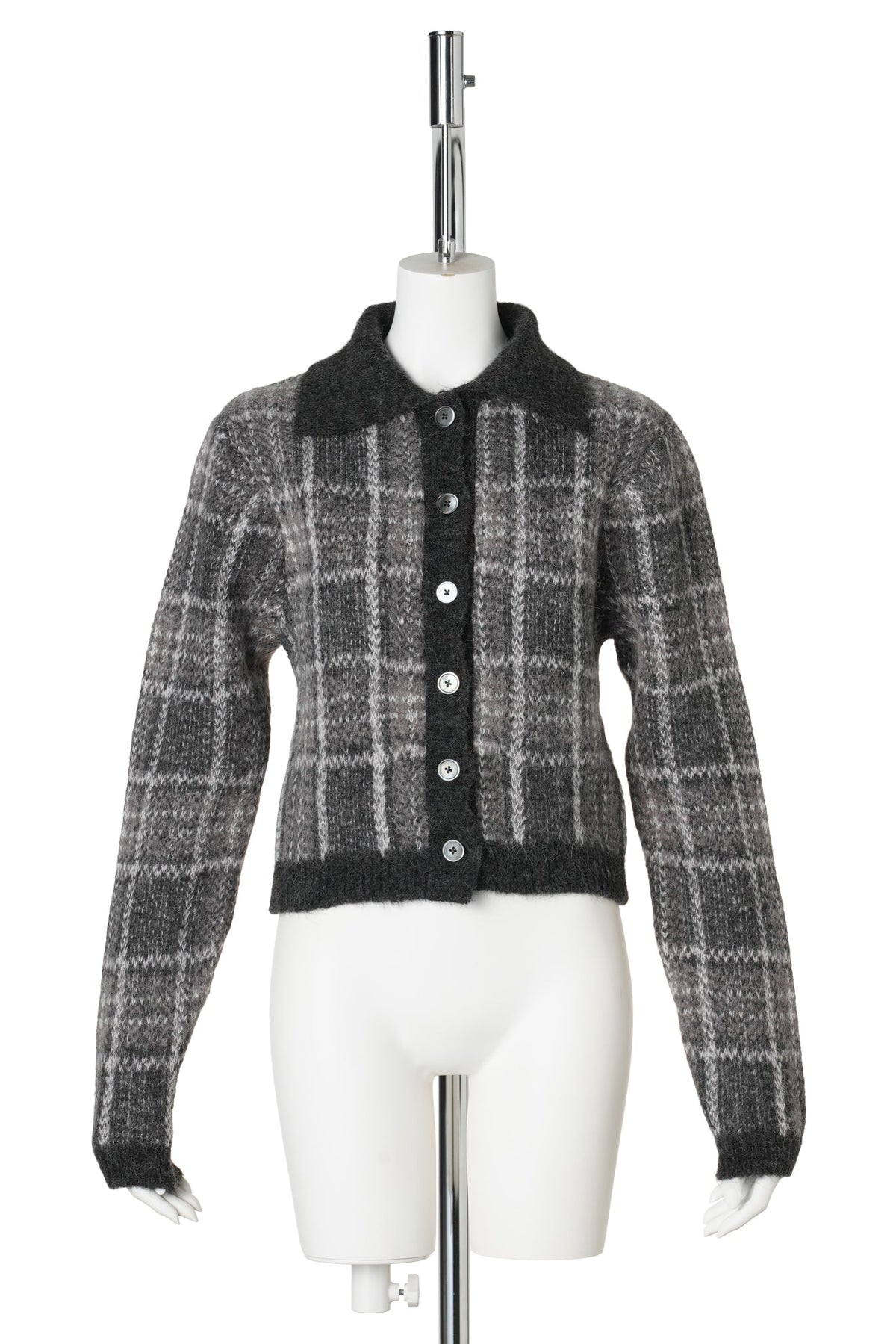 MAZZY POLO / GRAND CHECK FUZZY ALPACA
