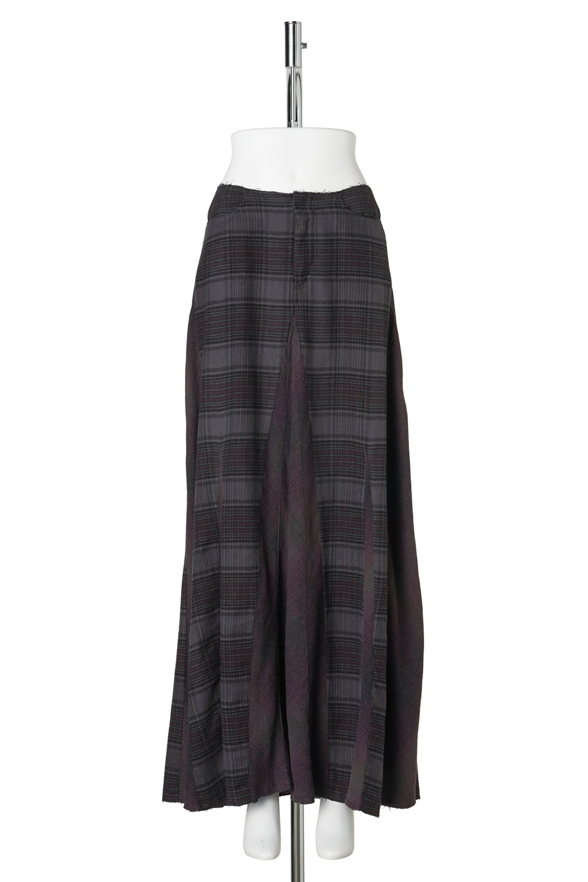 REBEL SKIRT / DUSTY MERLOT CHECK FLANNEL