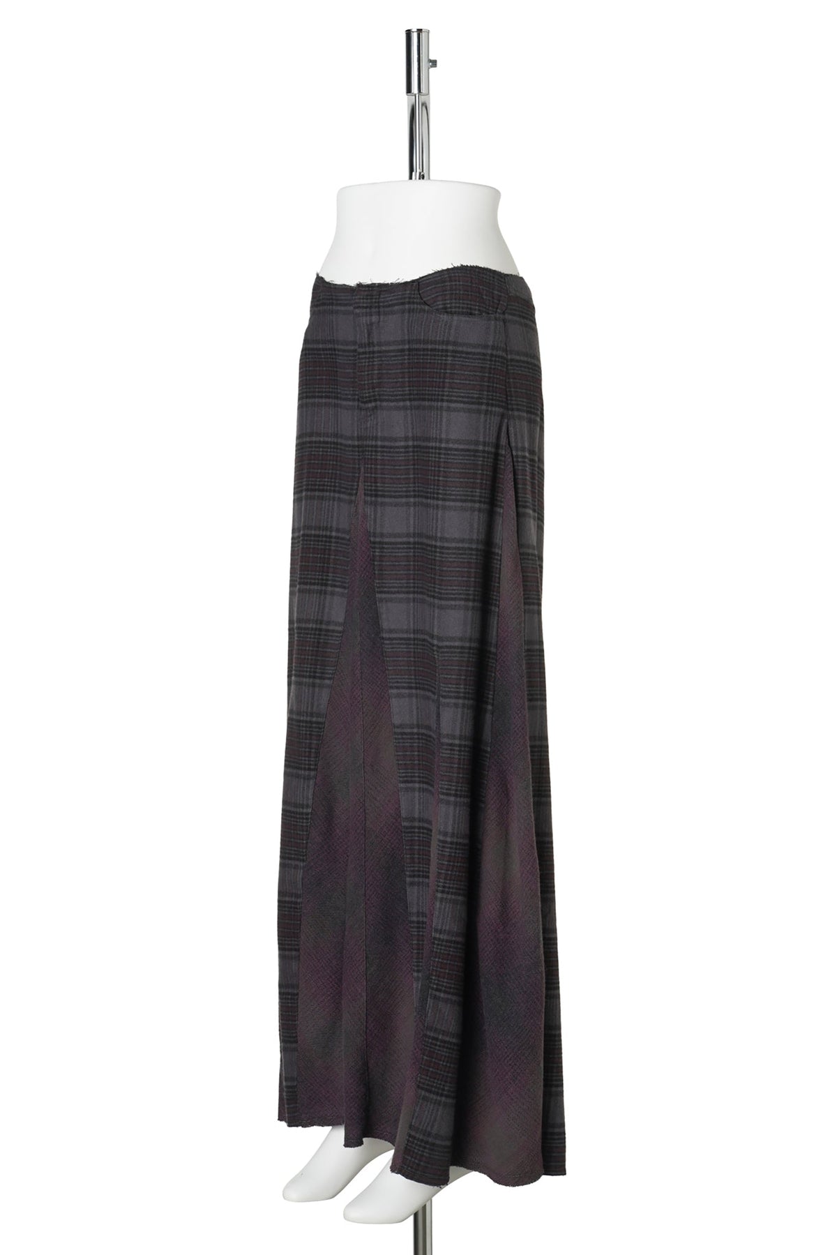 REBEL SKIRT / DUSTY MERLOT CHECK FLANNEL