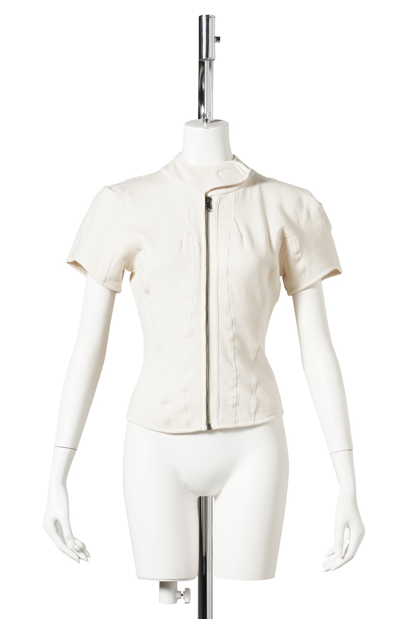 ORBITAL ZIP TEE / BEIGE