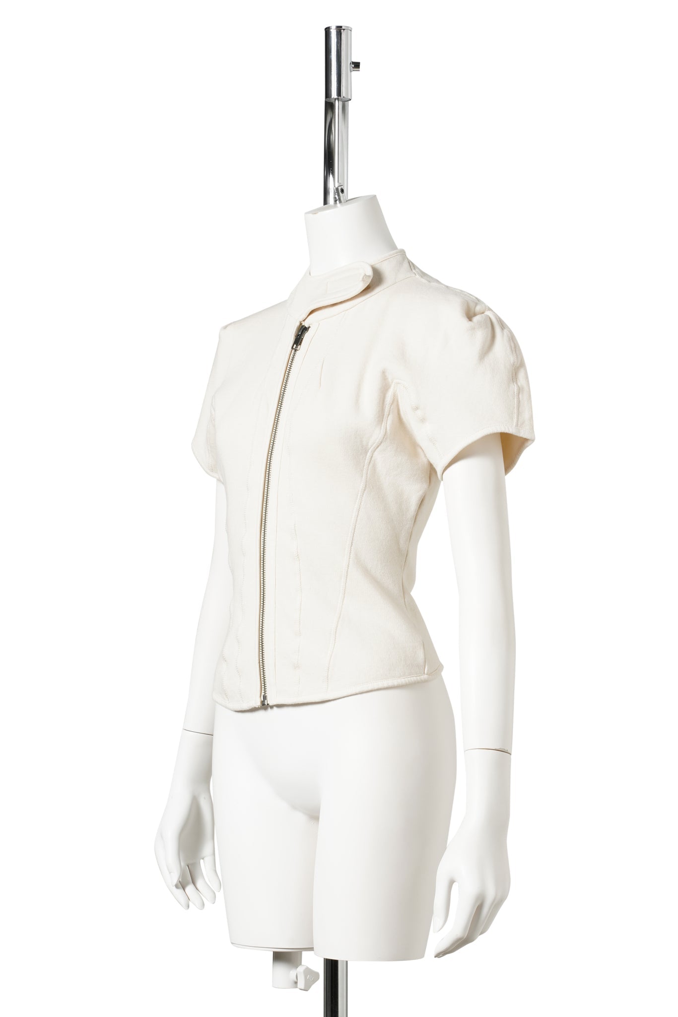 ORBITAL ZIP TEE / BEIGE