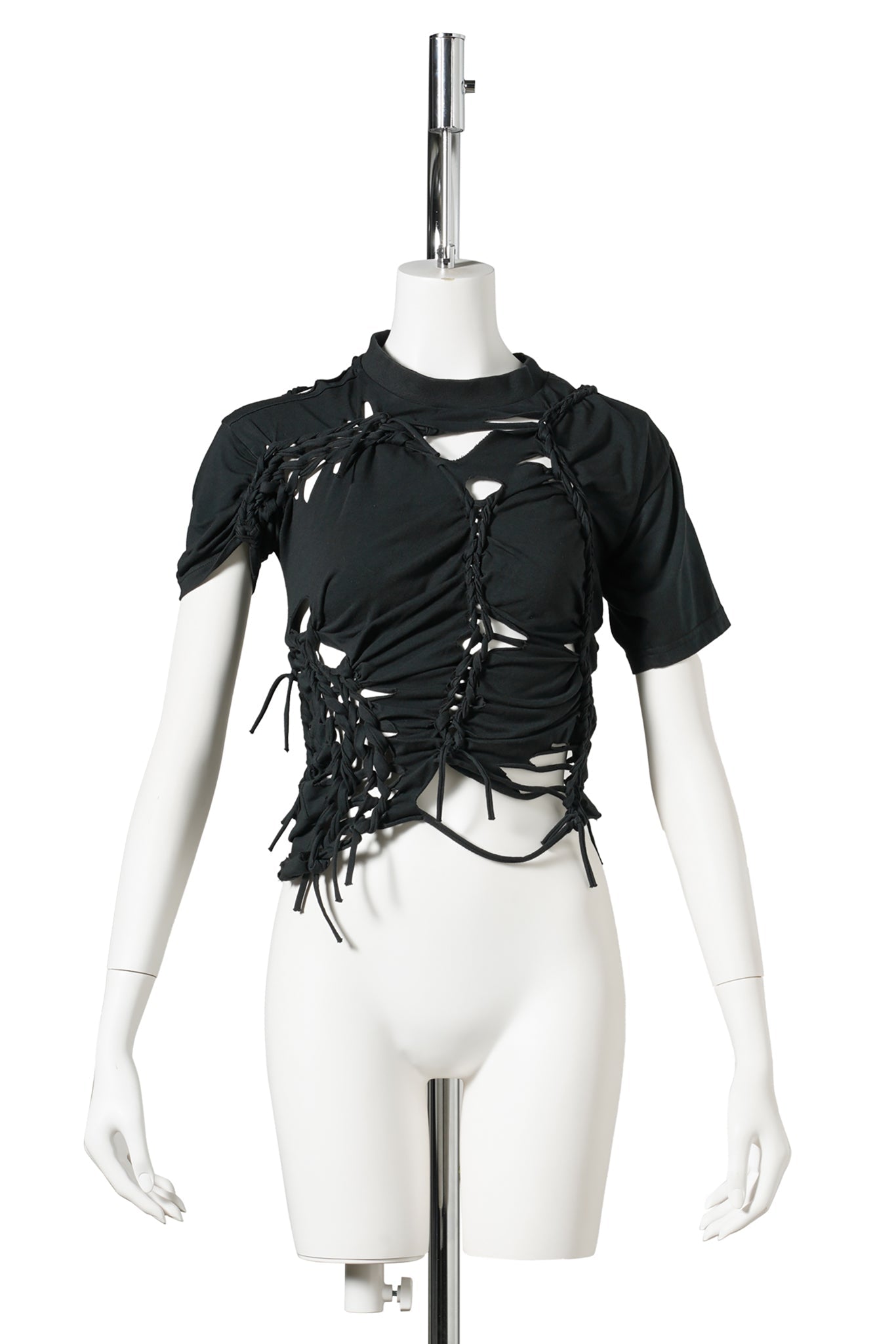 OTTO BRAIDED T-SHIRT / BLACK
