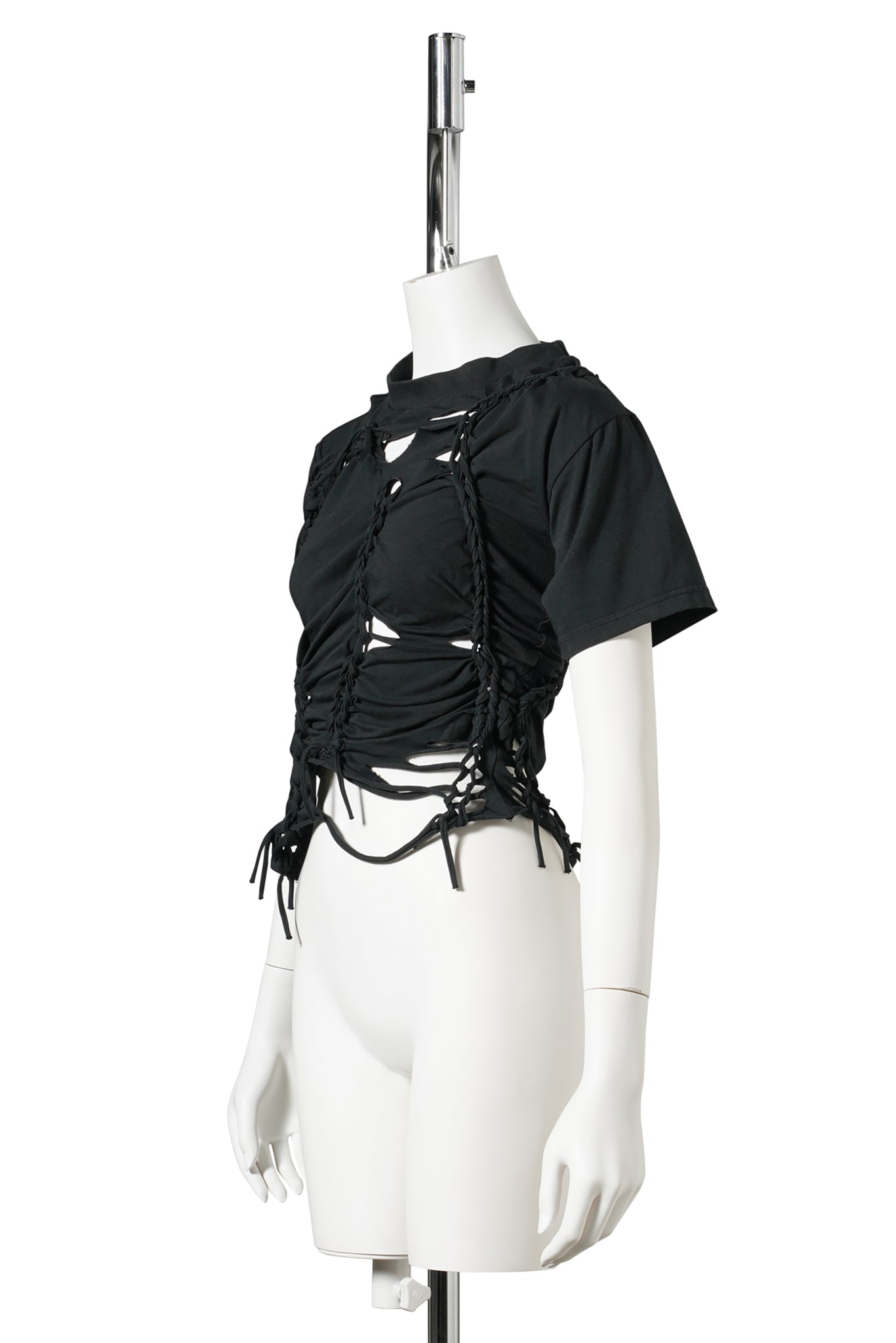 OTTO BRAIDED T-SHIRT / BLACK