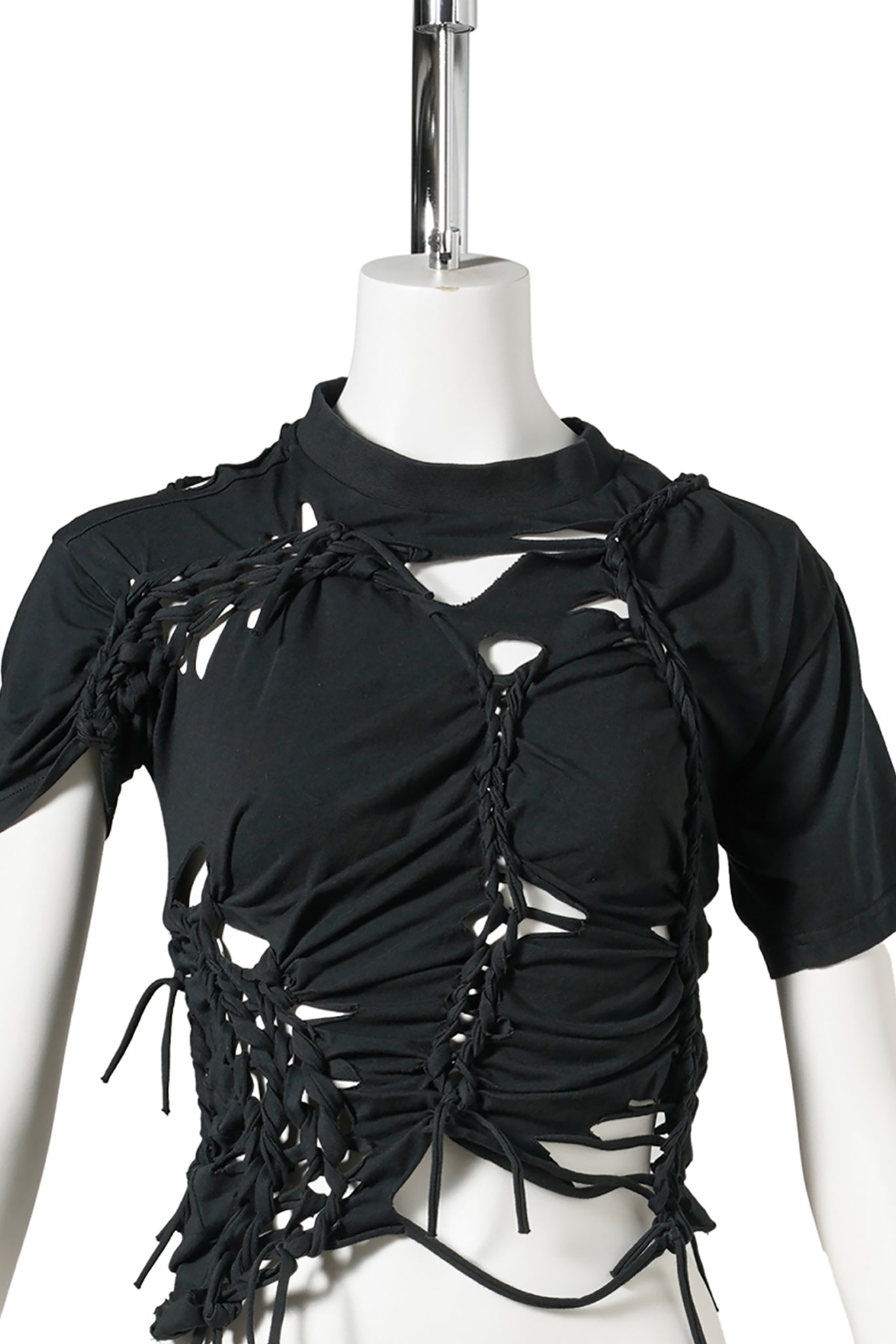 OTTO BRAIDED T-SHIRT / BLACK