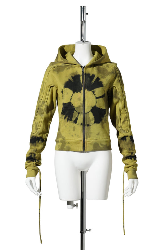 SUTURED ZIP HOODIE / TIE DYE