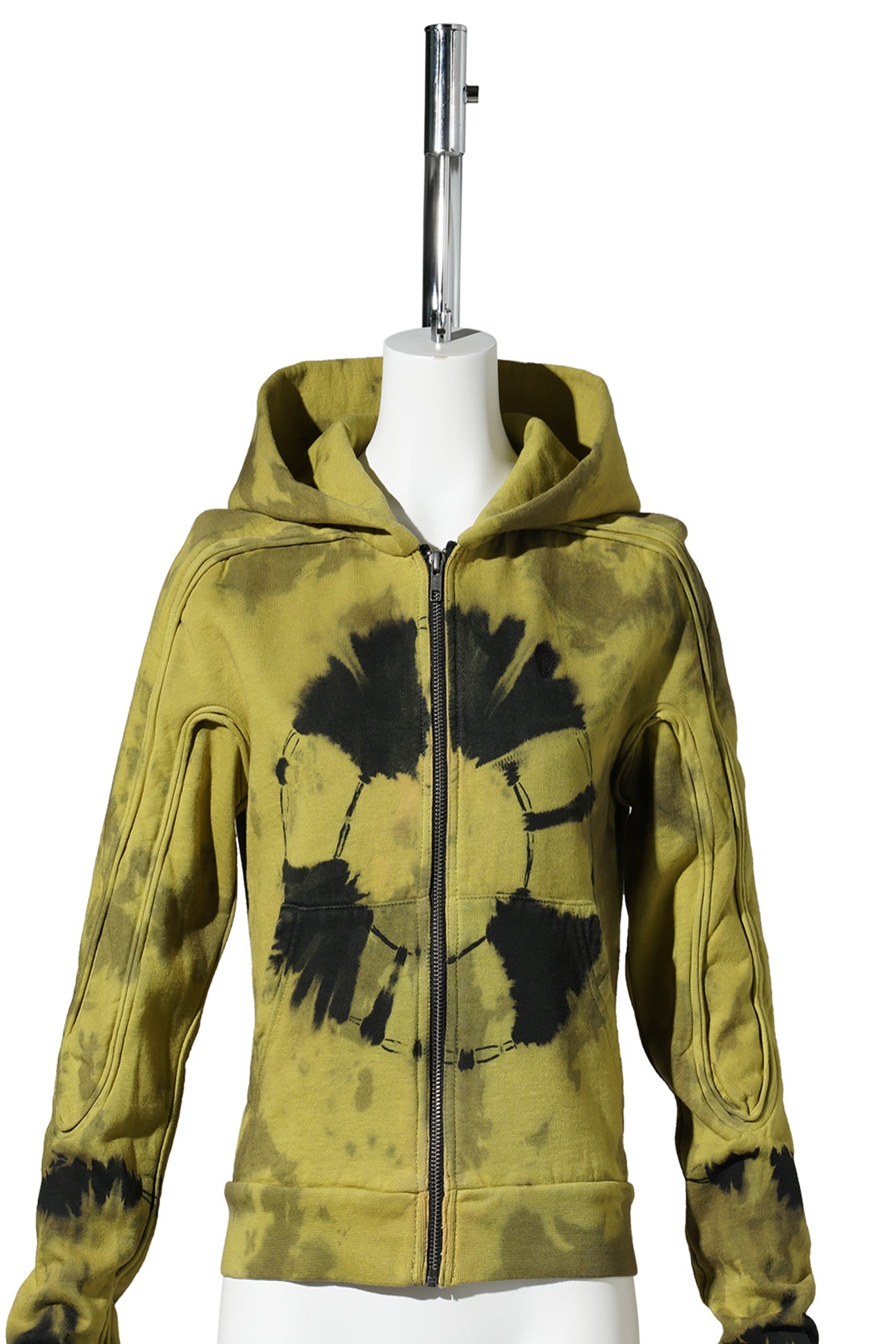 SUTURED ZIP HOODIE / TIE DYE