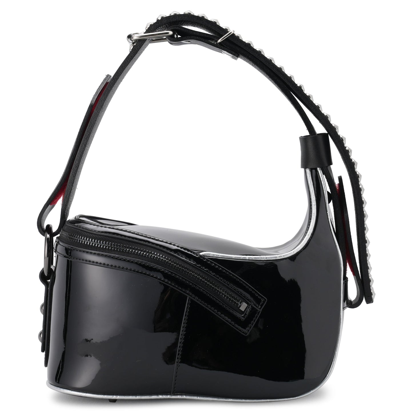 STUDDED BEAUTY BAG / BLACK