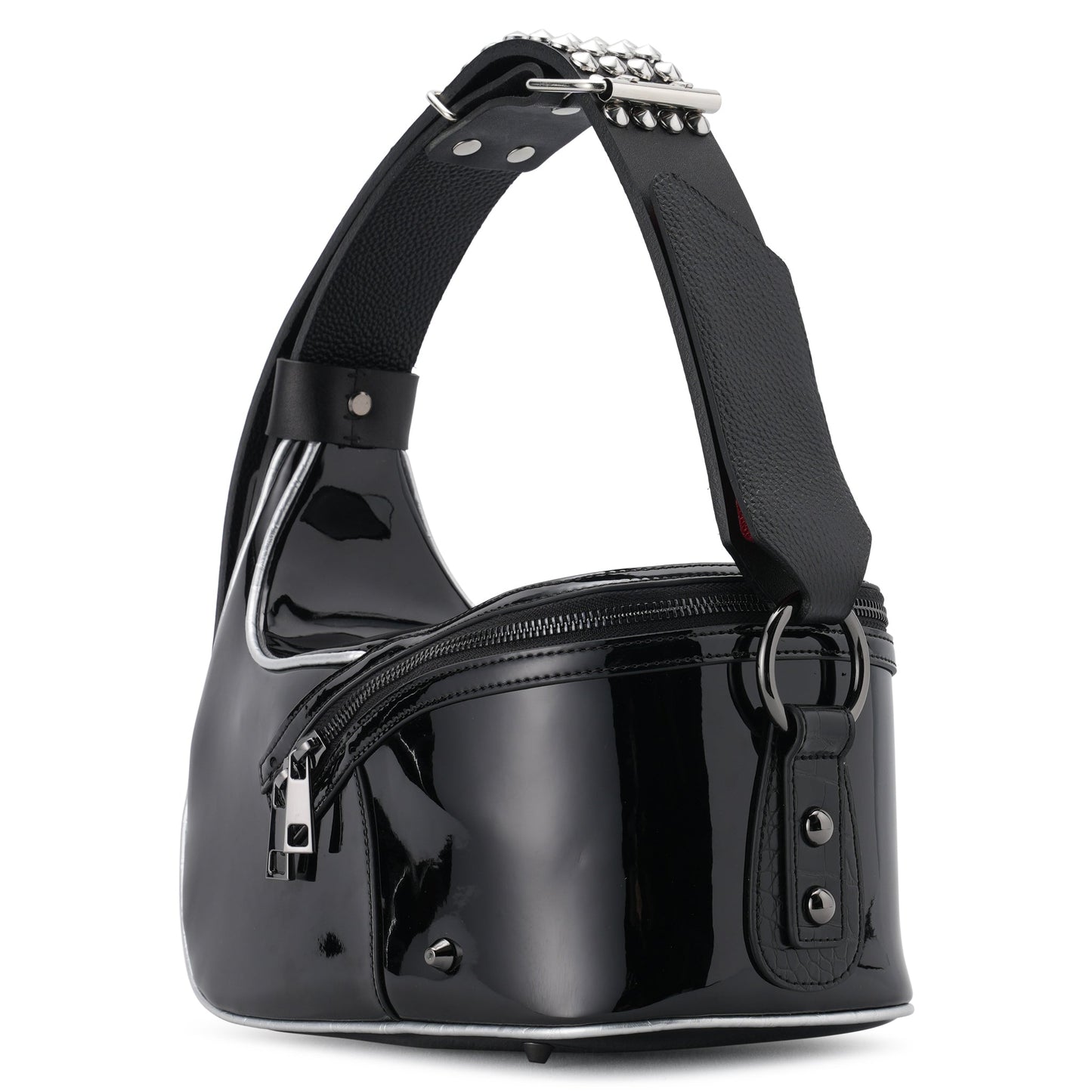 STUDDED BEAUTY BAG / BLACK