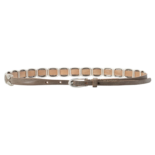 BILLOW BELT / OVERCAST BLUE LEATHER
