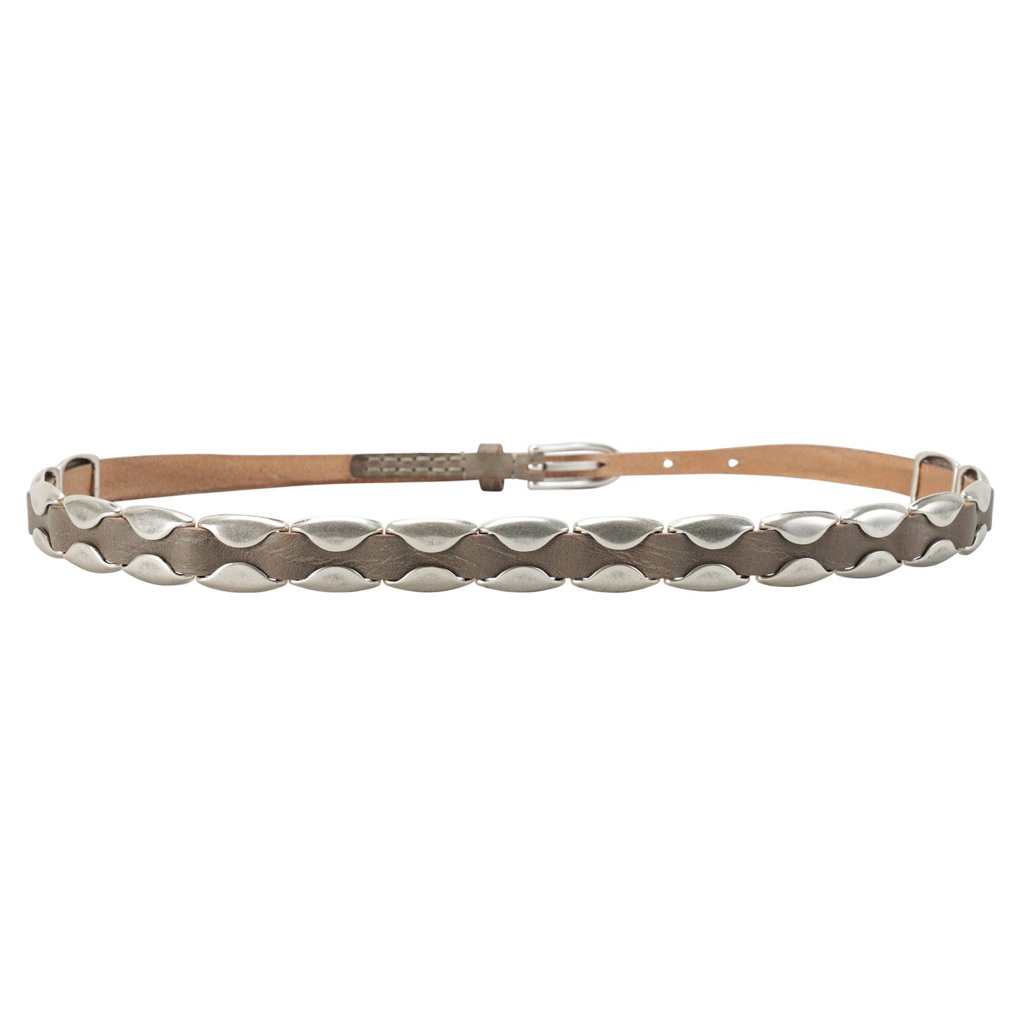 BILLOW BELT / OVERCAST BLUE LEATHER