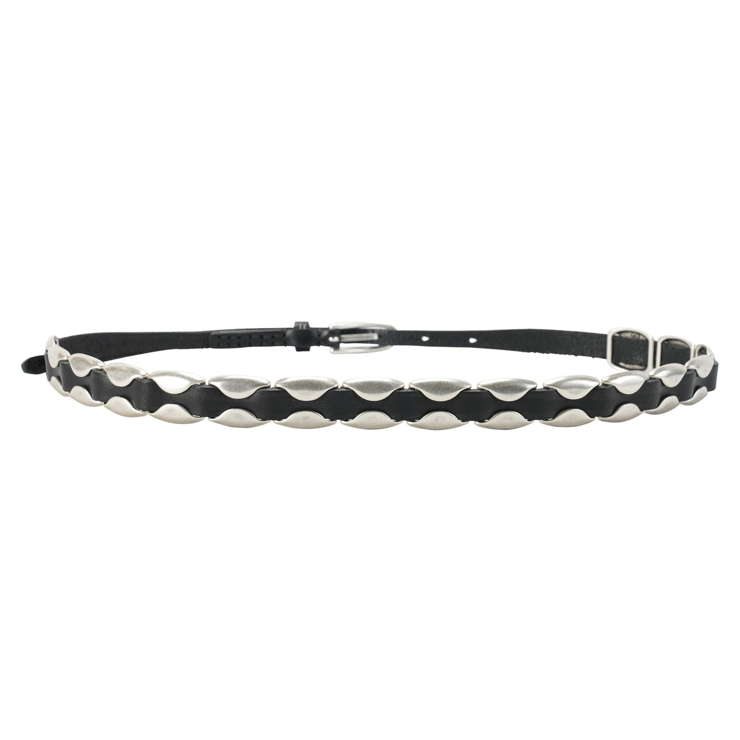 BILLOW BELT / OILY BLACK LEATHER