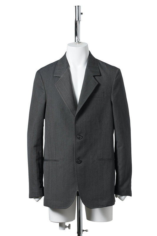 UNCONSTRUCTED CEREMONY BLAZER / SHARK PINSTRIPE