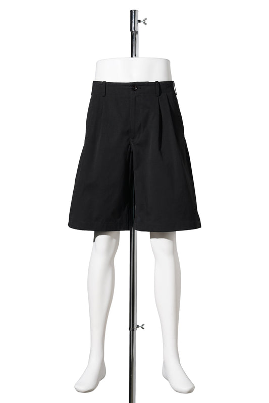 PONTE SHORTS / STUDIO BLACK MICRO CANVAS