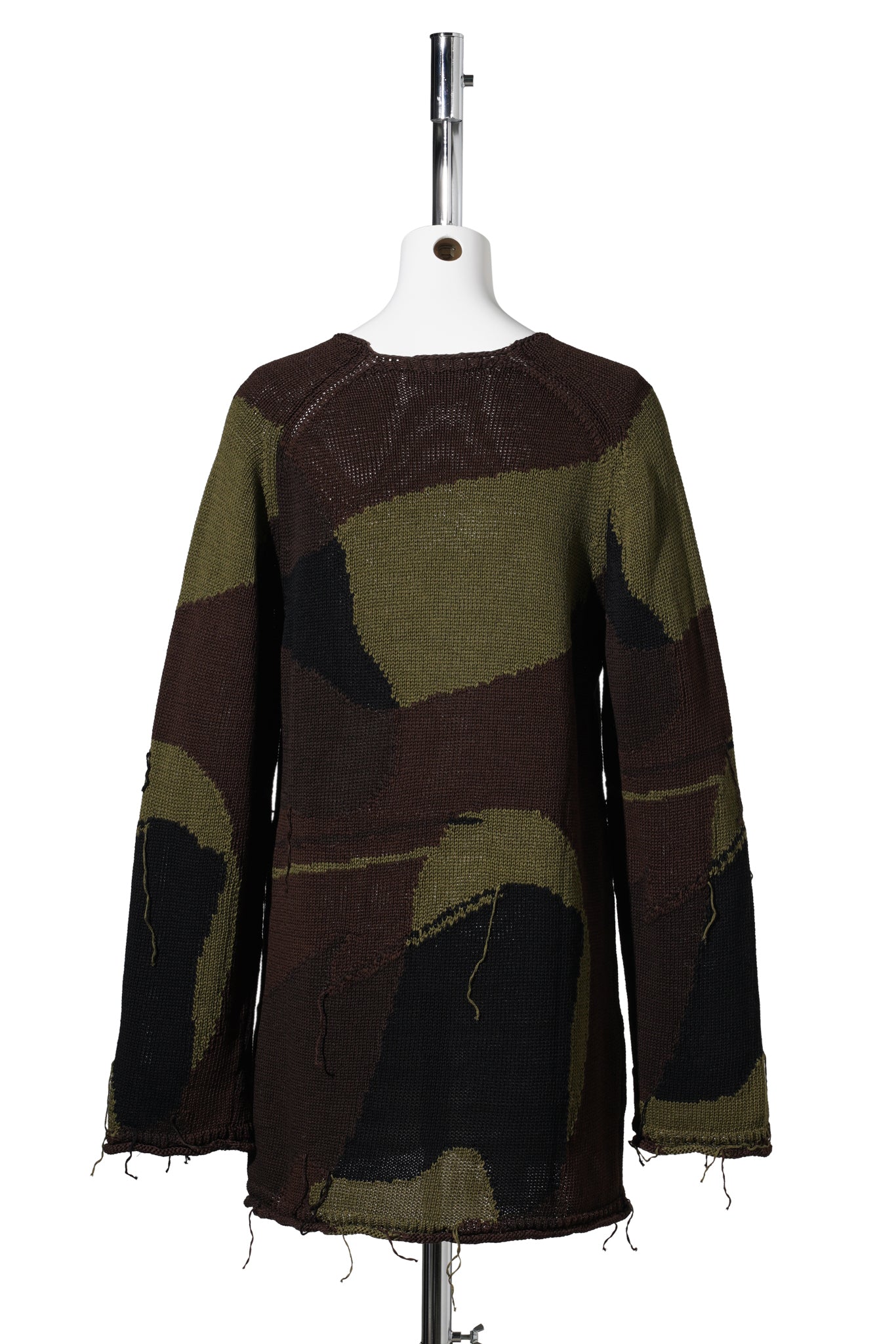 FALSE ROUNDNECK / CAMO COTTON RAFIA
