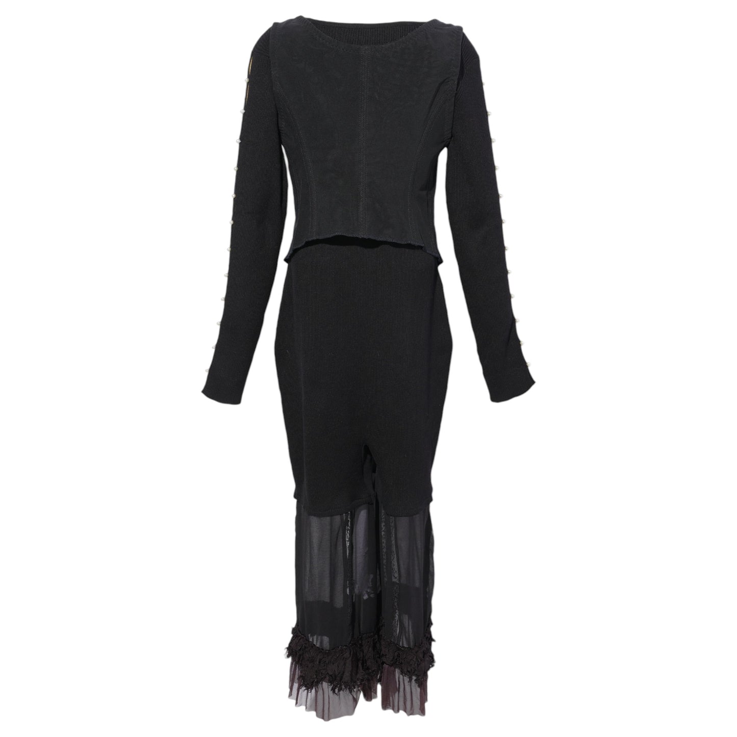 JUMPSUIT WITH CORSET / BLACK