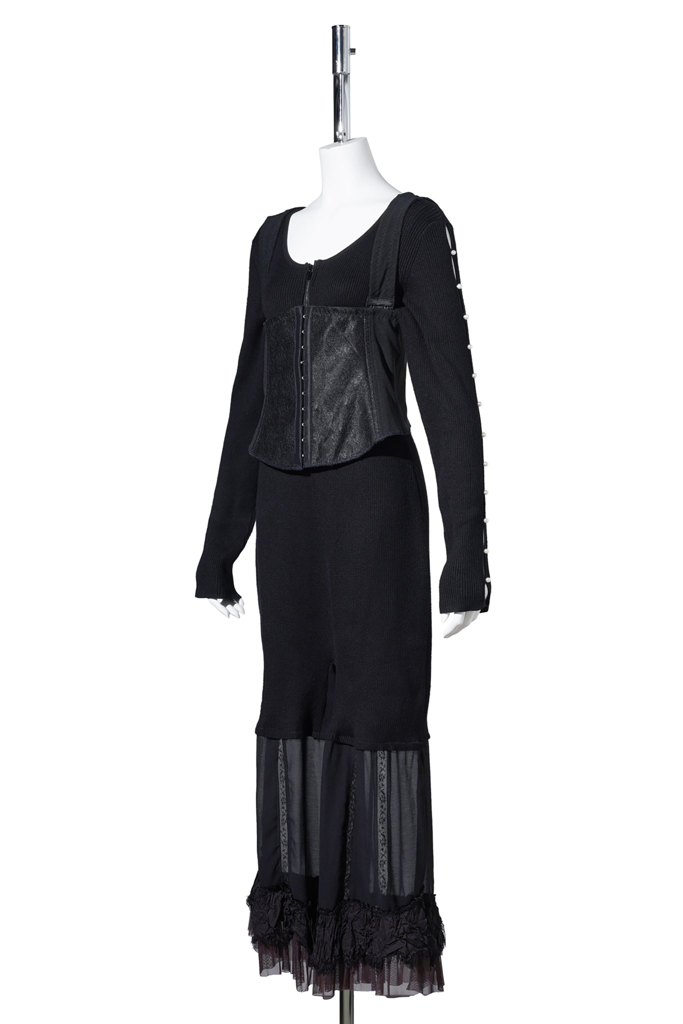 JUMPSUIT WITH CORSET / BLACK