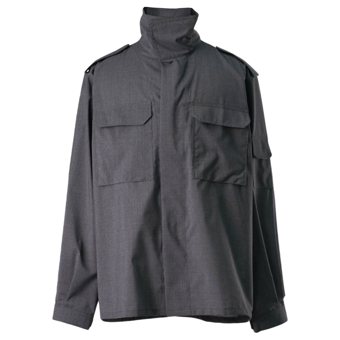 WOOL OVERSHIRT / GREY