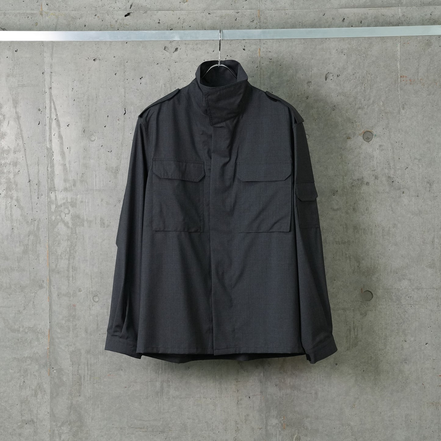 WOOL OVERSHIRT / GREY