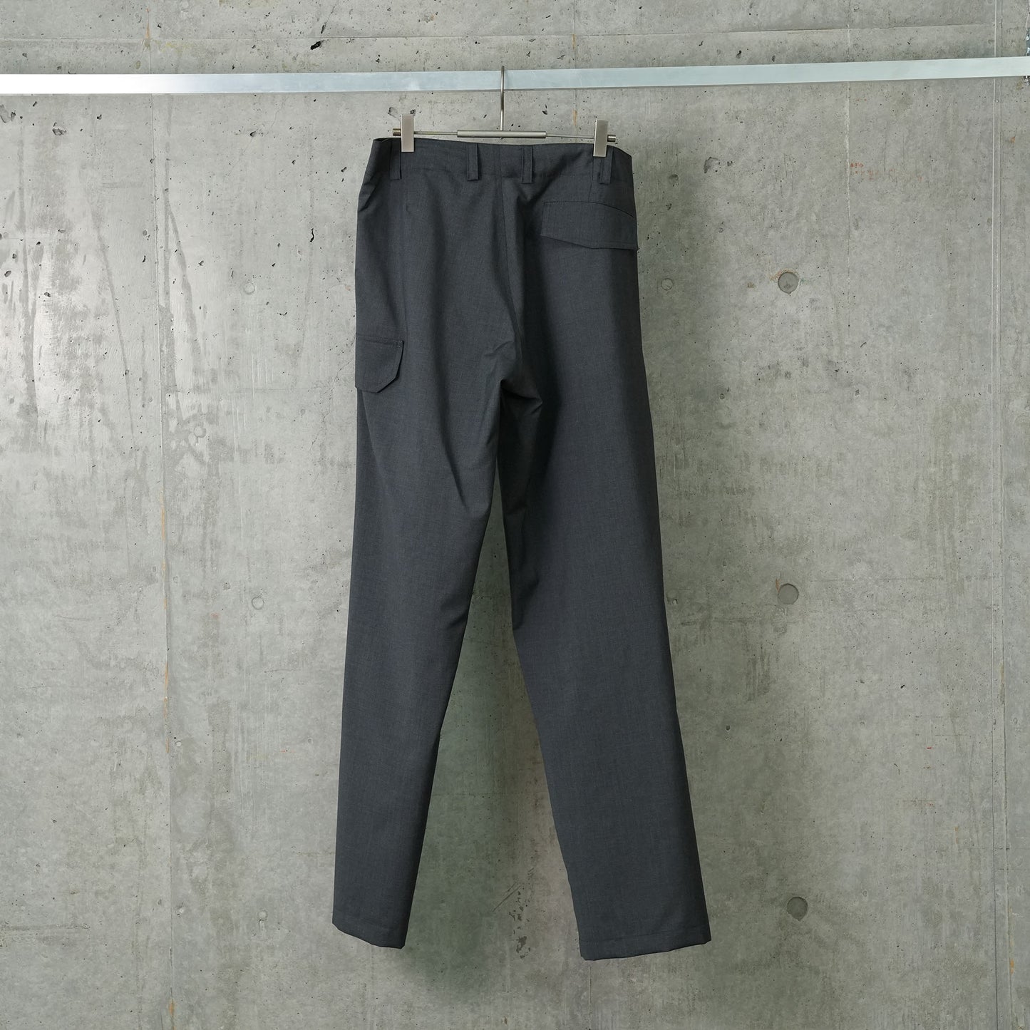 CARGO SUIT TROUSER WITH CORDURA KNIFE POCKET / GREY/BLACK