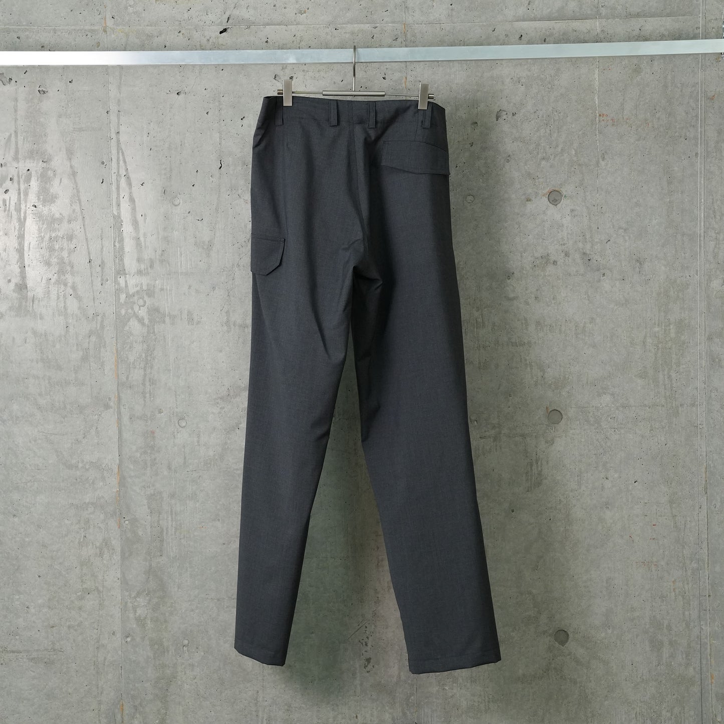 CARGO SUIT TROUSER WITH CORDURA KNIFE POCKET / GREY/BLACK