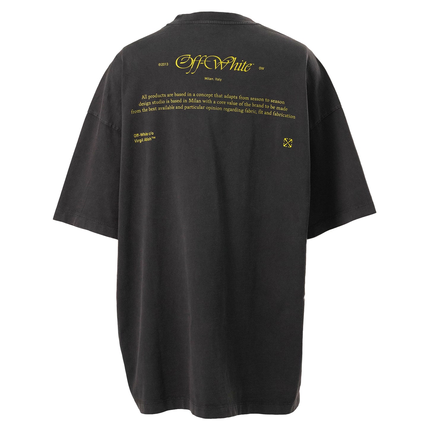 BLURRED BACCHUS OVER S/S TEE / 1065:BLACK/YELLOW